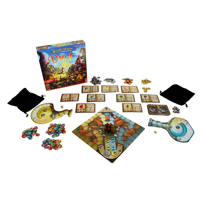 Load image into Gallery viewer, 999games 999 games de kwakzalvers van kakelenburg: het duel bordspel (nederlands, 2 spelers, 45 minuten, vanaf 10 jaar)