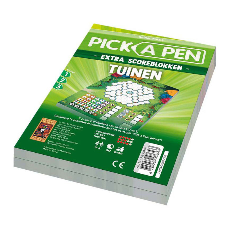 Load image into Gallery viewer, 999games 999 games pick a pen tuinen scoreblokken, 2st.