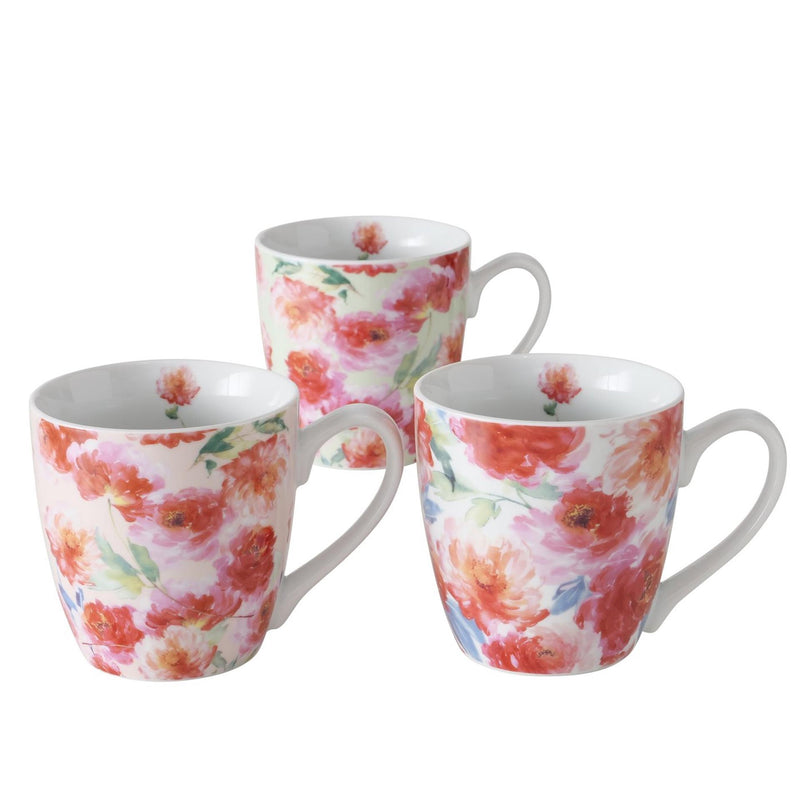 Laden Sie das Bild in Galerie -Viewer, Boltze home jumbo mok karella met bloemen 480ml