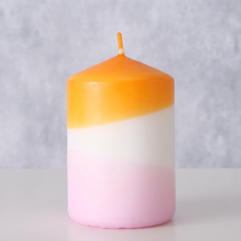 Laden Sie das Bild in Galerie -Viewer, Boltze home kaars splash dip dye h9cm oranje lila