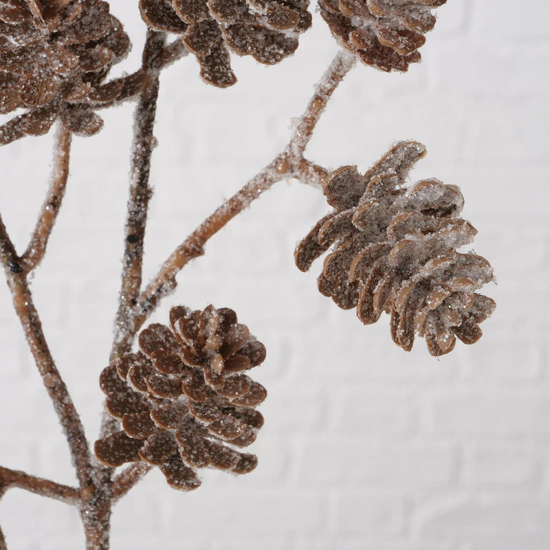 ギャラリービューアに画像をロードする, Boltze home kunsttak dennenappel besneeuwd h50cm