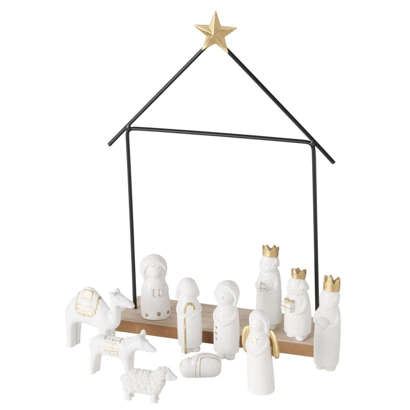 ギャラリービューアに画像をロードする, Boltze home kerststal 12-delig 22x6x32cm