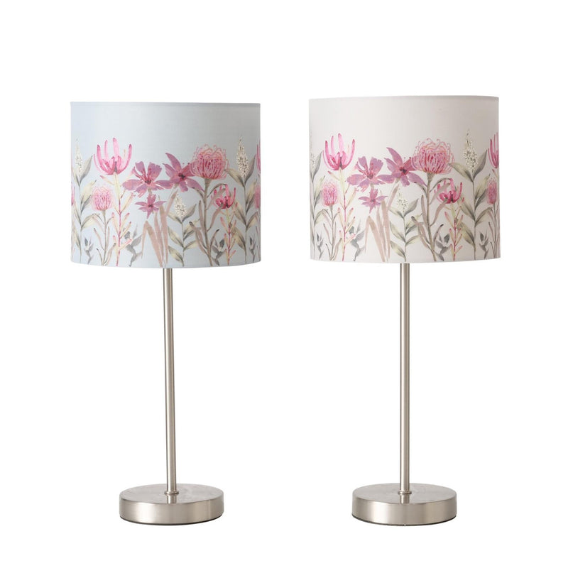 ギャラリービューアに画像をロードする, Boltze home tafellamp met kap met bloemdessin h40cm