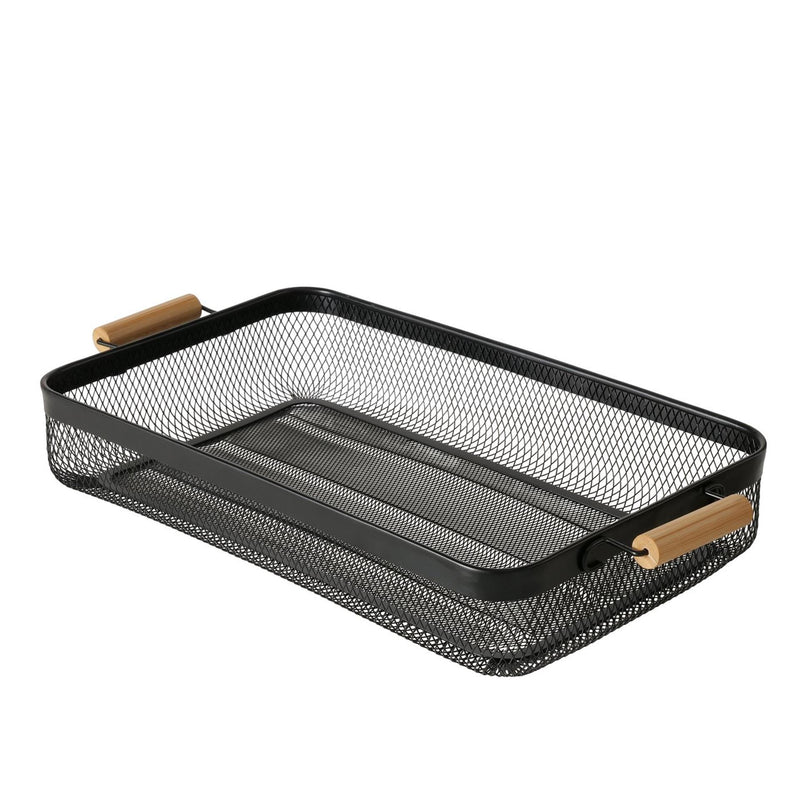 Chargez l'image dans la visionneuse de la galerie, Boltze home dienblad 'sally' 51x27x8cm metaal matzwart