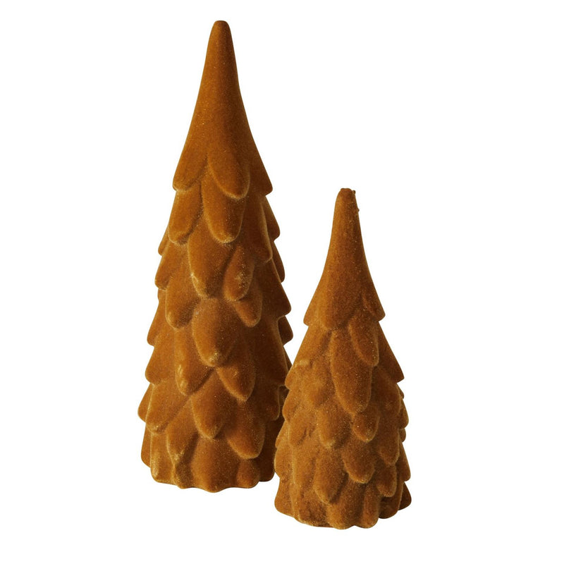 Afbeelding laden in galerijviewer, Boltze home decoratieve kerstboom boogy 2-delig h22 cm polyresin bruin