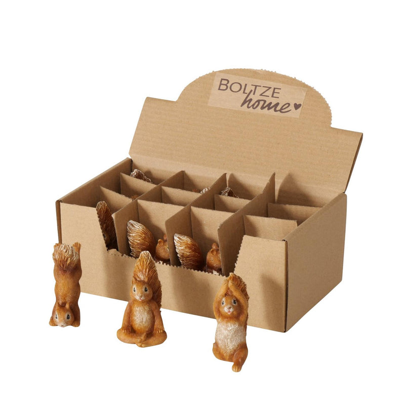 Afbeelding laden in galerijviewer, Boltze home beeld uoga eekhoorn albert h7cm polyresin bruin