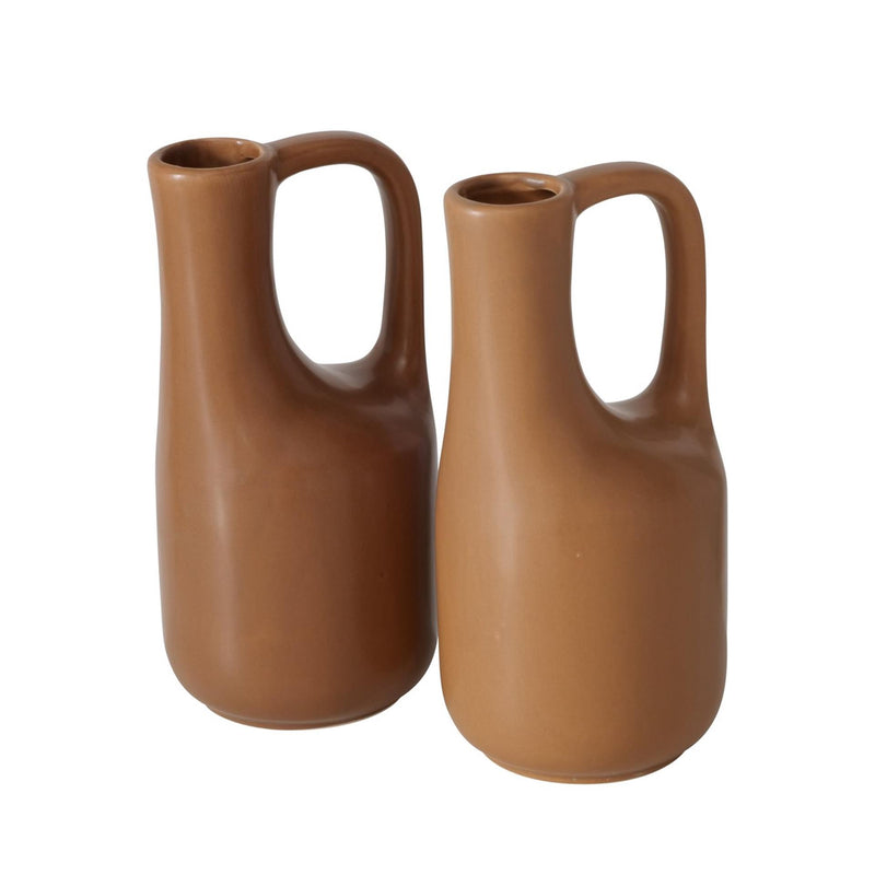Laden Sie das Bild in Galerie -Viewer, Boltze home vaas steen bruin h18,2cm