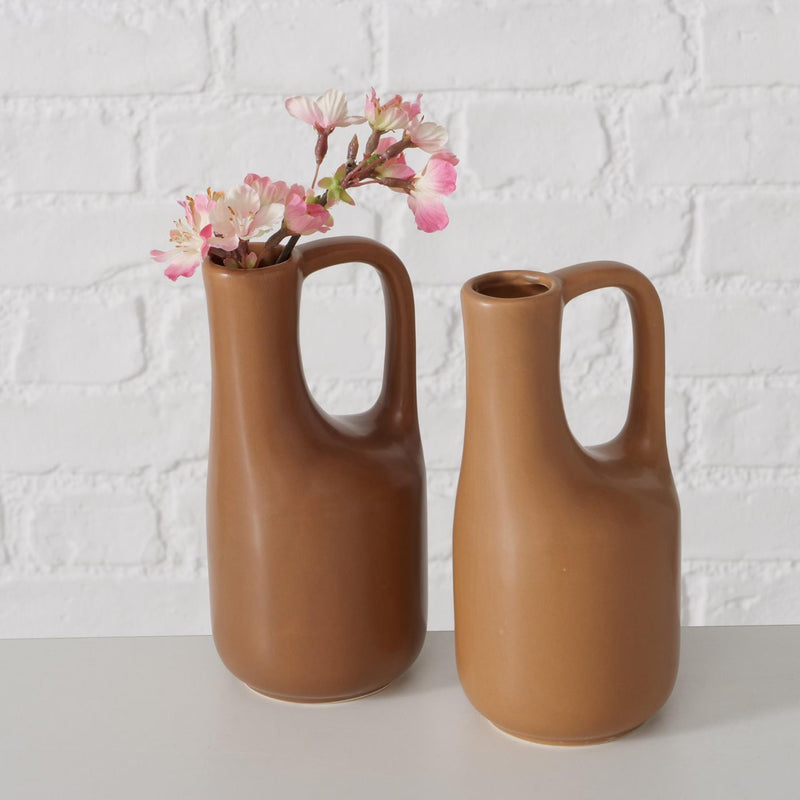 Laden Sie das Bild in Galerie -Viewer, Boltze home vaas steen bruin h18,2cm