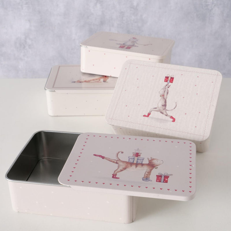 ギャラリービューアに画像をロードする, Boltze home voorraadblik kerst poes 12x9x4cm