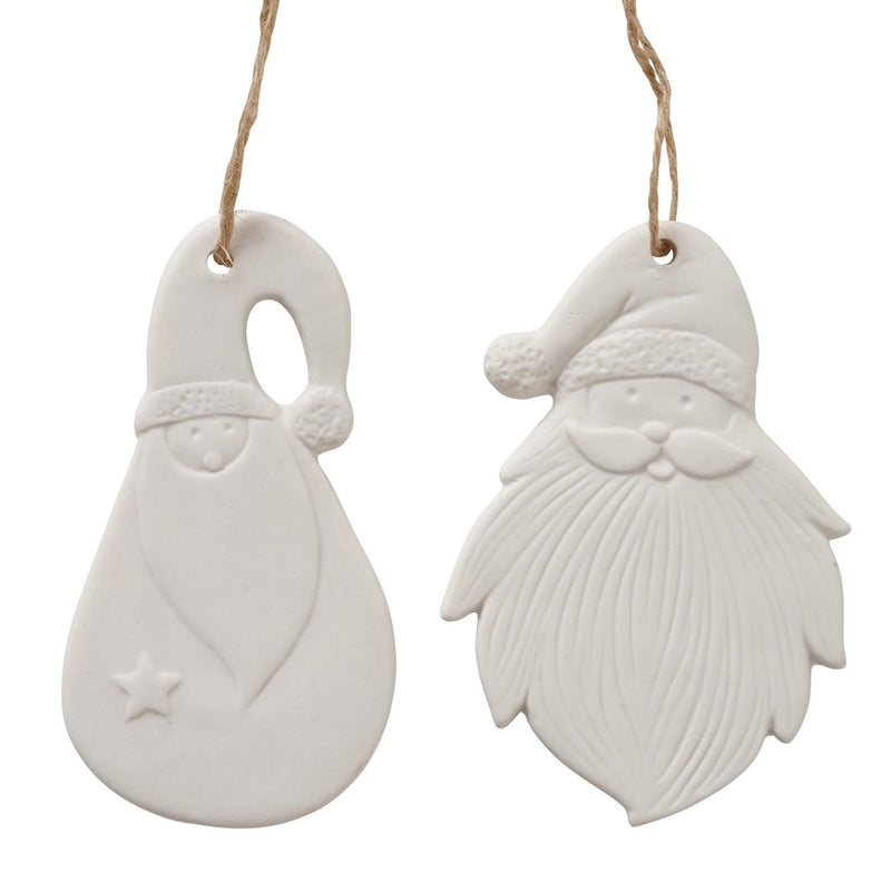 Afbeelding laden in galerijviewer, Boltze home hanger kerstman melio porselein 10x0,5cm