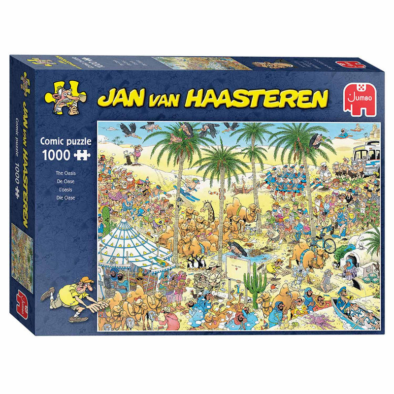 Load image into Gallery viewer, Jan van Haasteren Legpuzzel - De Oase, 1000st.