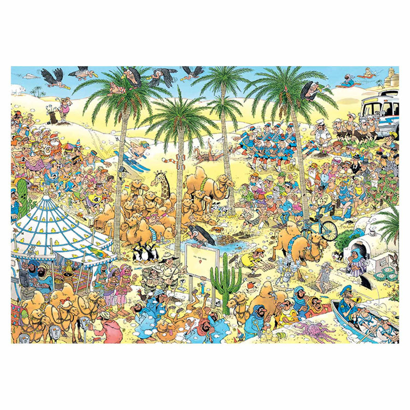 Load image into Gallery viewer, Jan van Haasteren Legpuzzel - De Oase, 1000st.