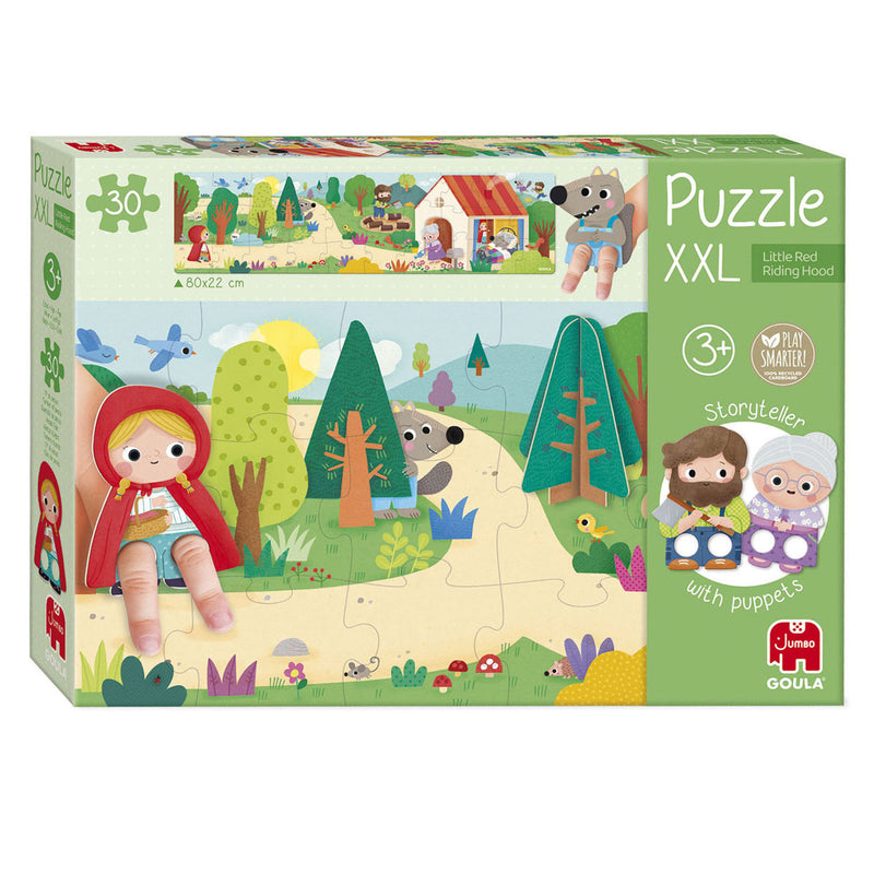 Load image into Gallery viewer, Jumbo goula legpuzzel xxl roodkapje, 30st.