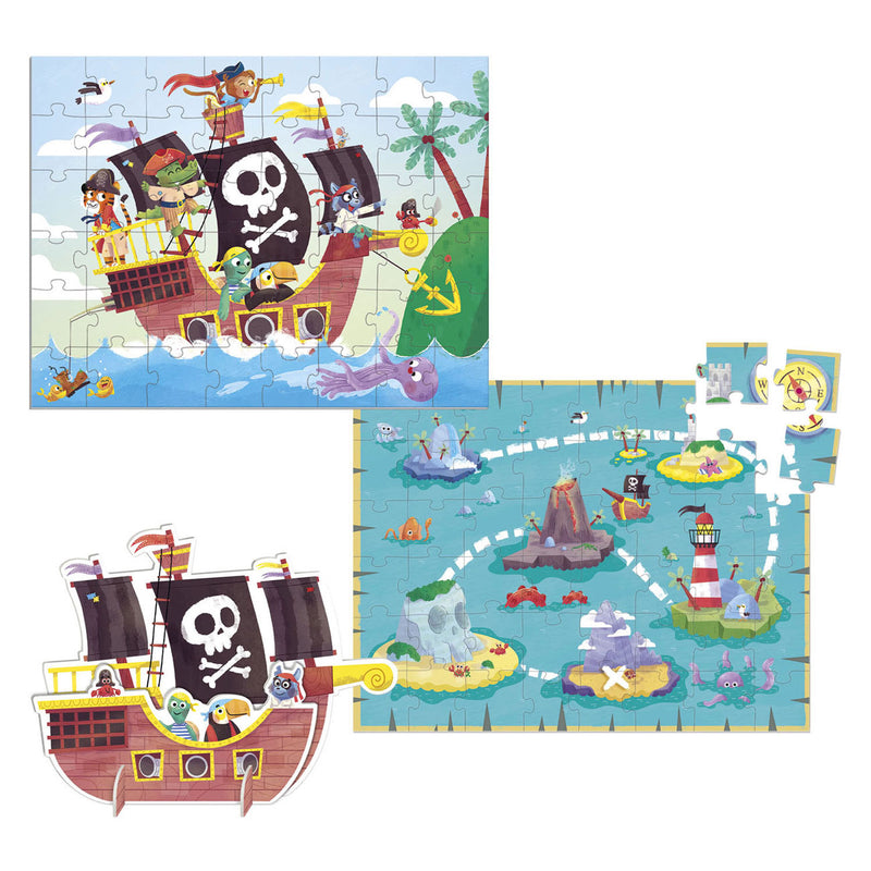 Afbeelding laden in galerijviewer, Jumbo goula legpuzzel xxl piraten, 48st.