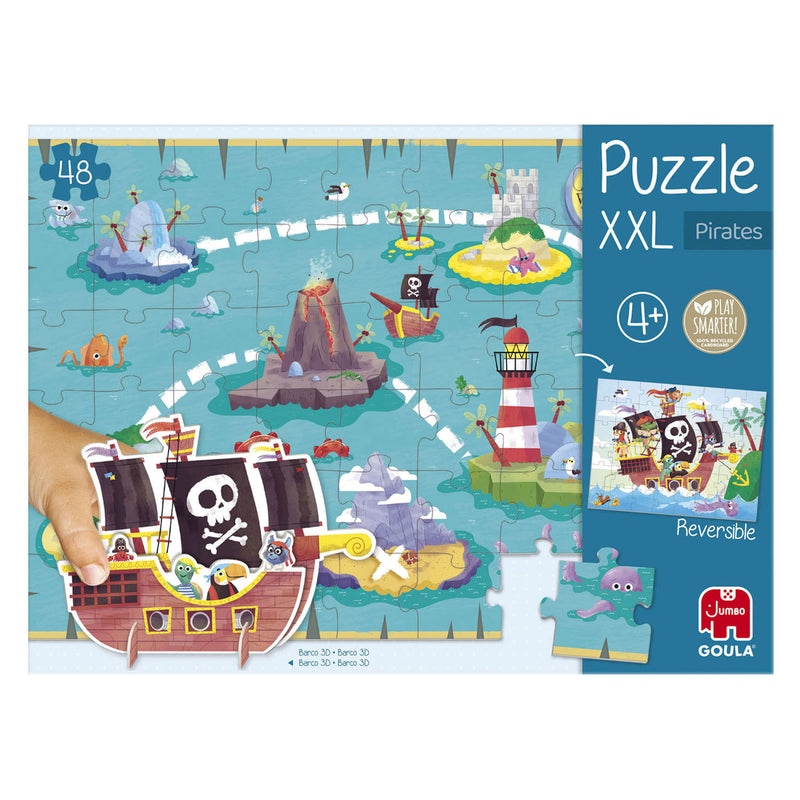 Afbeelding laden in galerijviewer, Jumbo goula legpuzzel xxl piraten, 48st.