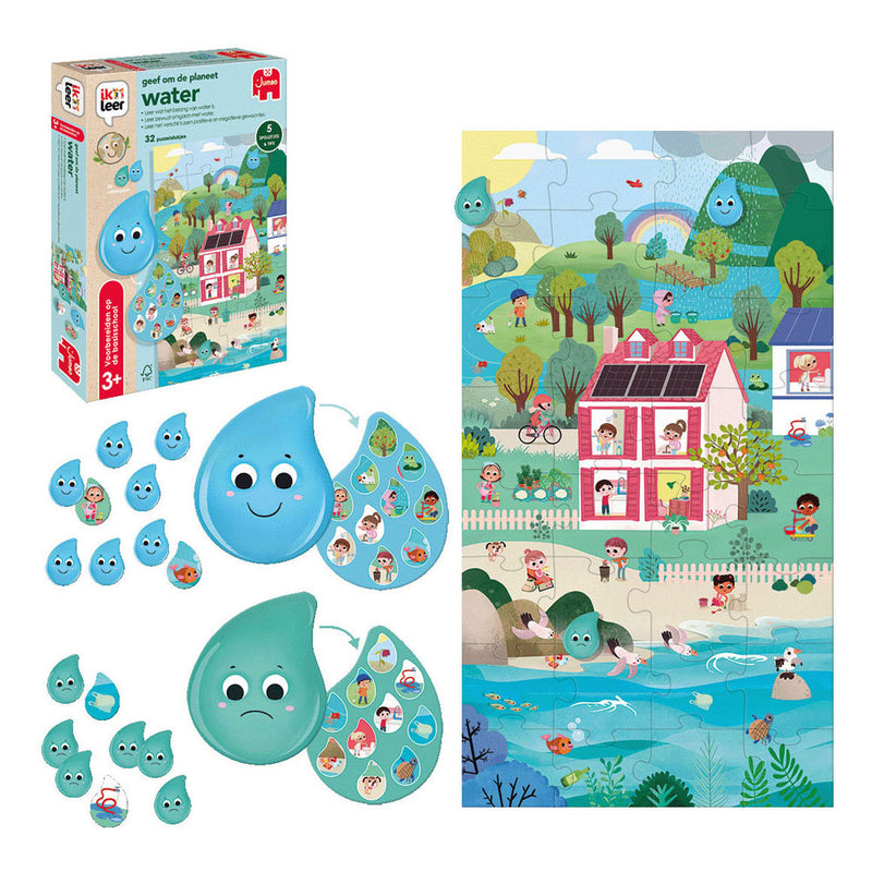 Load image into Gallery viewer, Jumbo ik leer - geef om de planeet - water - educatief spel