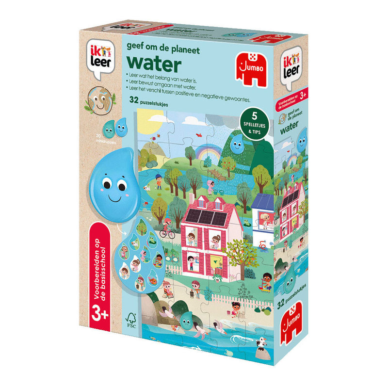 Load image into Gallery viewer, Jumbo ik leer - geef om de planeet - water - educatief spel