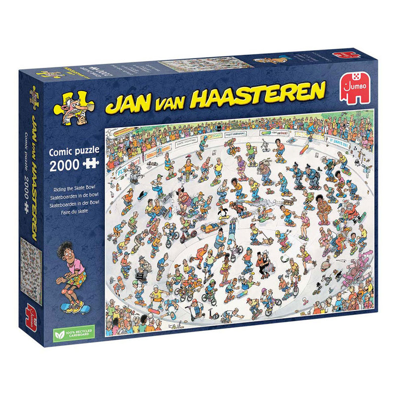 Load image into Gallery viewer, Jan van haasteren legpuzzel - skateboarden in de bowl, 2000st.