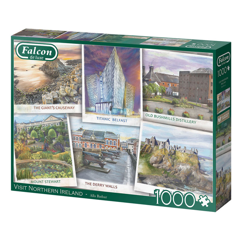 Load image into Gallery viewer, Jumbo falcon legpuzzel - visit northern ireland, 1000st.