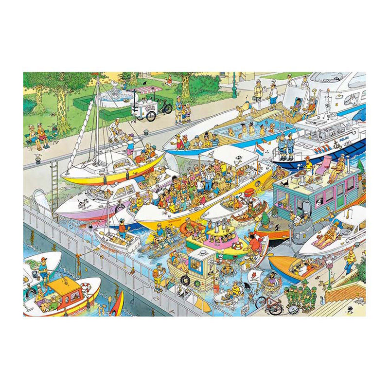 Load image into Gallery viewer, Jumbo jan van haasteren legpuzzel - de sluizen, 1000st.