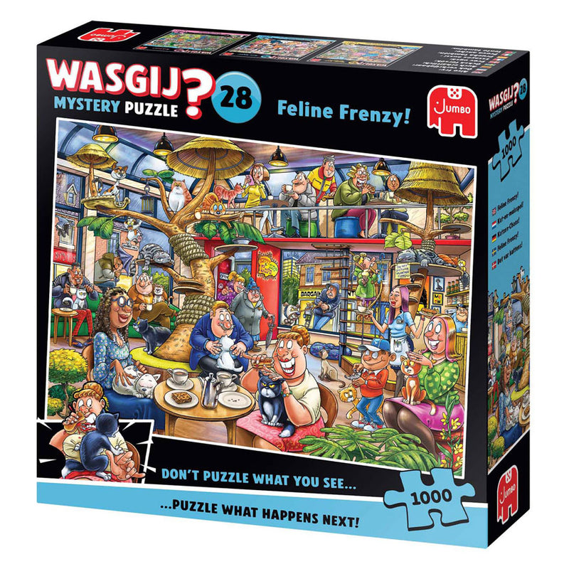 Afbeelding laden in galerijviewer, Wasgij mystery 28 - kat-en-muisspel! - 1000 stukjes puzzel - legpuzzel