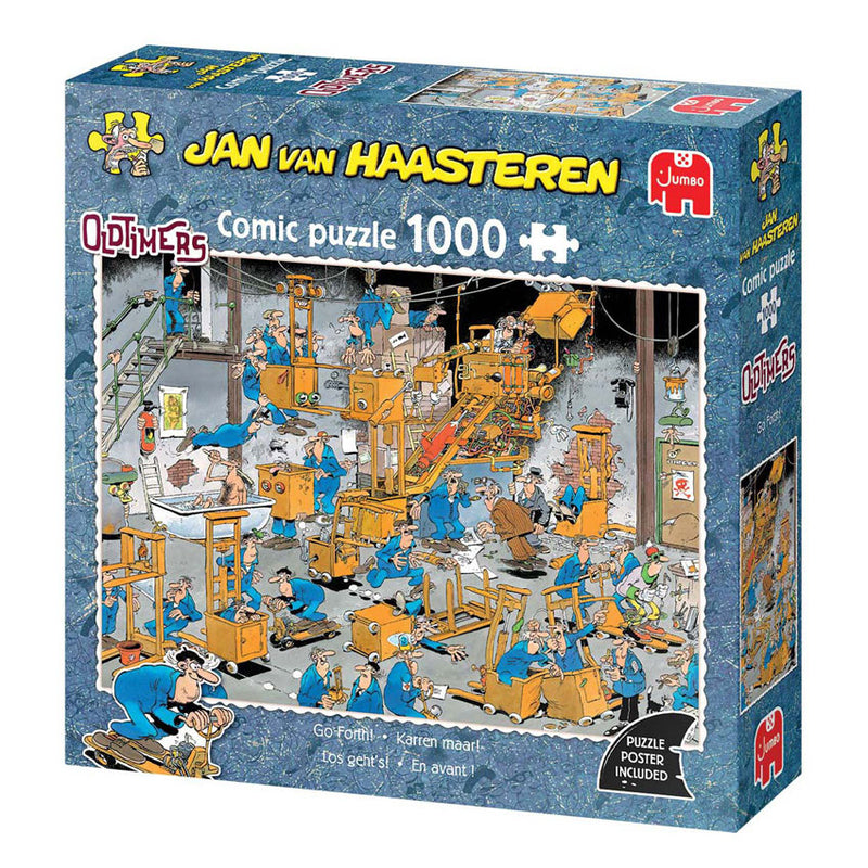 Afbeelding laden in galerijviewer, Jan van haasteren legpuzzel - oldtimers - karren maar! - 1000st.