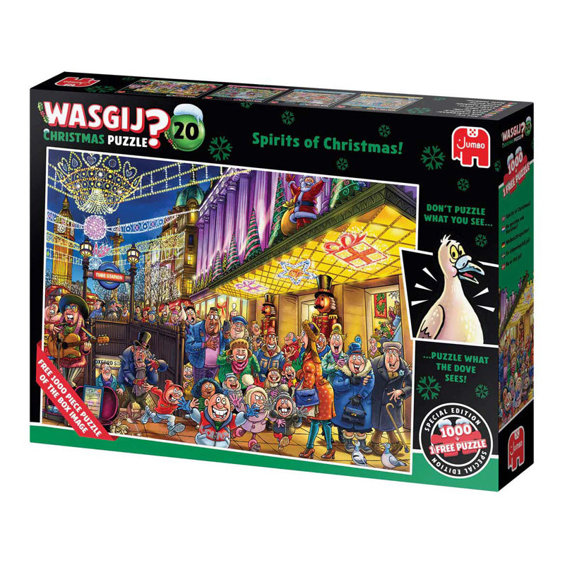 ギャラリービューアに画像をロードする, Jumbo wasgij christmas 20 - de geesten van kerstmis!, 2x 1000st.