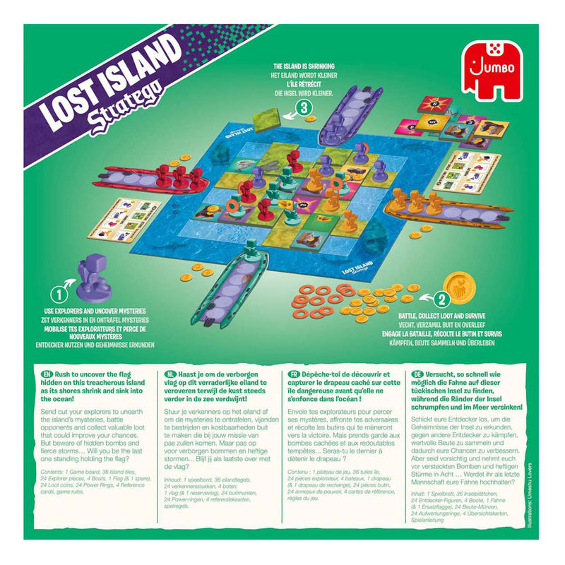 Afbeelding laden in galerijviewer, Stratego jumbo lost island bordspel