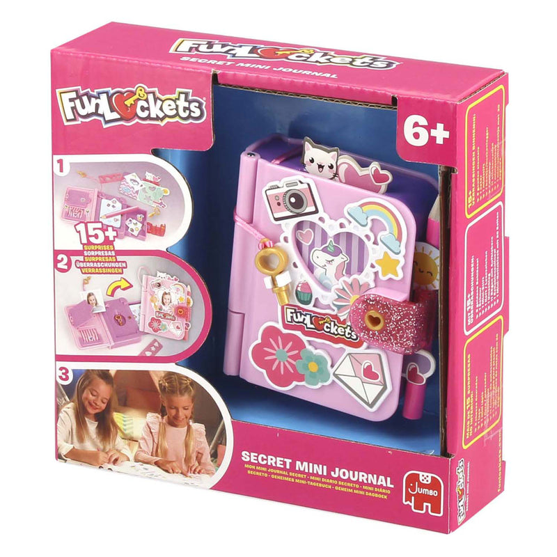 Afbeelding laden in galerijviewer, Funlockets jumbo - - secret mini journal - dagboek voor meisjes 6 jaar - met 15+ verrassingen