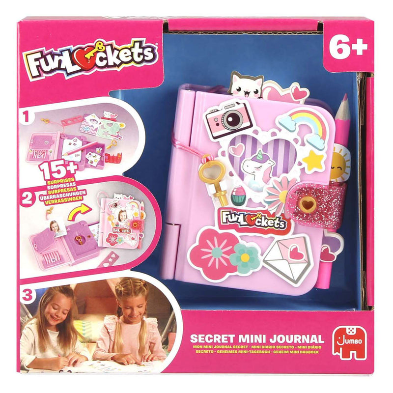 Afbeelding laden in galerijviewer, Funlockets jumbo - - secret mini journal - dagboek voor meisjes 6 jaar - met 15+ verrassingen