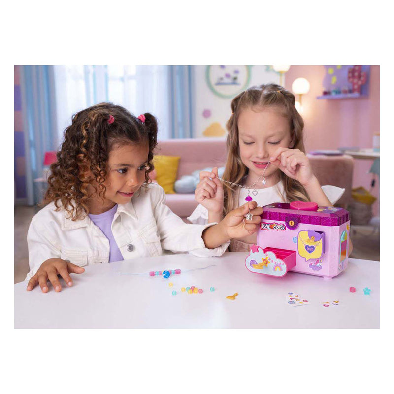 Afbeelding laden in galerijviewer, Funlockets jumbo - - geheime sieradendoos met stemrecorder - vanaf 5 jaar - sieraden maken