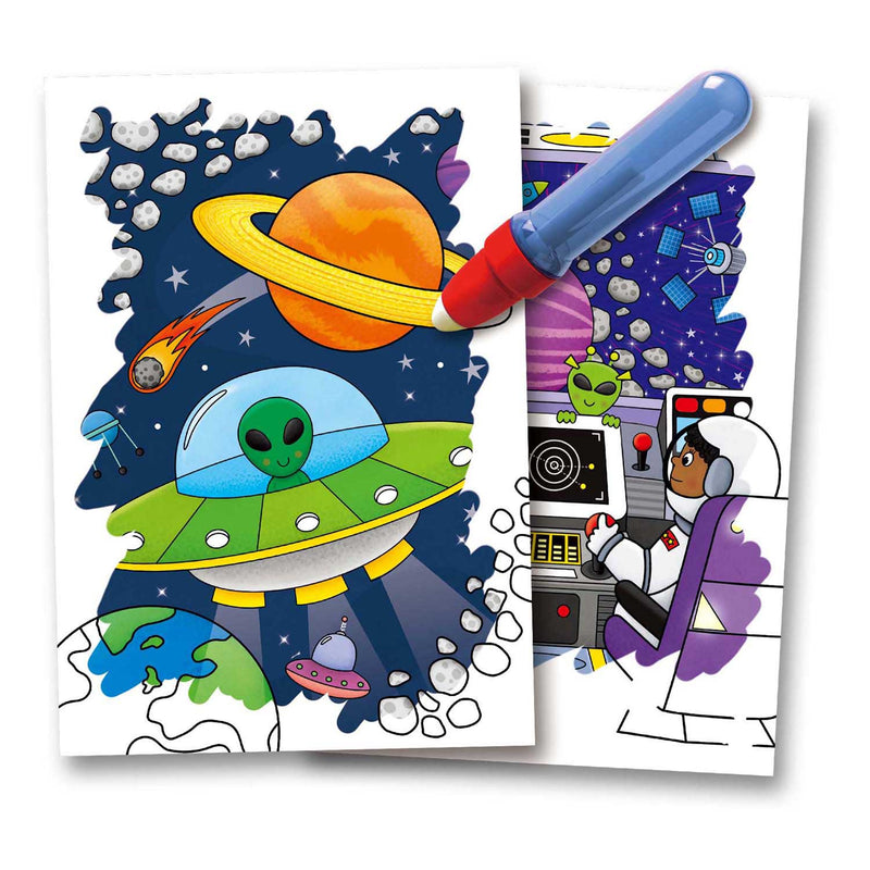 Load image into Gallery viewer, Jumbo water magic - space kleurboek