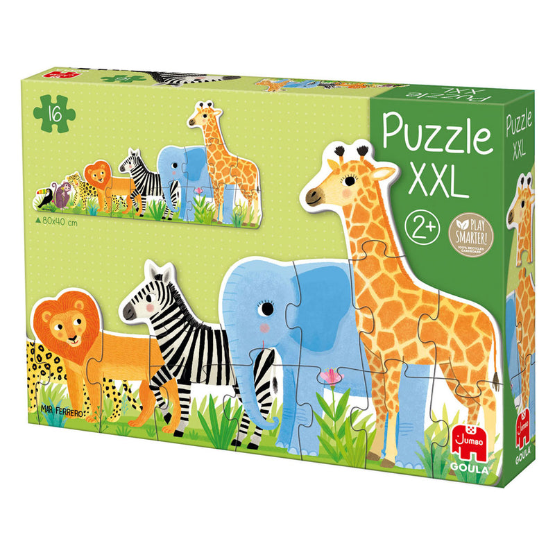 Chargez l'image dans la visionneuse de la galerie, Goula jumbo puzzel xxl jungle van klein tot groot - 16st.