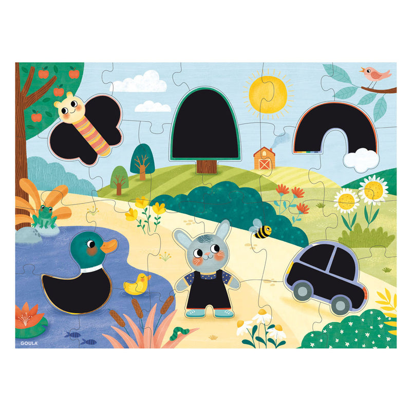 Chargez l'image dans la visionneuse de la galerie, Jumbo goula puzzel xxl magische kraspuzzel - 27st.