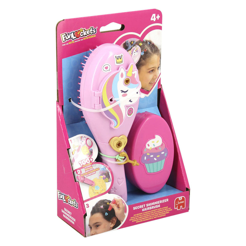 Chargez l'image dans la visionneuse de la galerie, Jumbo funlockets geheime haarborstel met glinsters februari