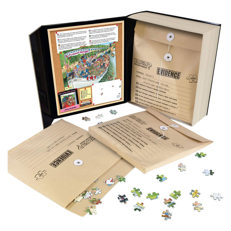 Afbeelding laden in galerijviewer, Wasgij pieces of evidence - the last voyage – unieke 3-in-1 puzzel met mysterie