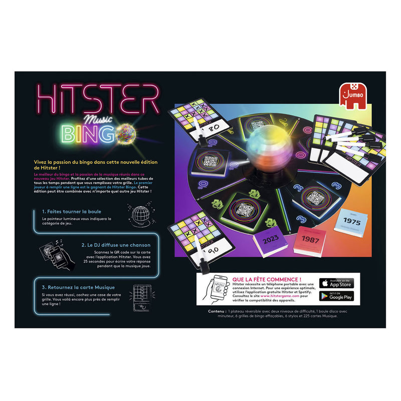 Afbeelding laden in galerijviewer, Hitster jumbo bingo gezelschapsspel