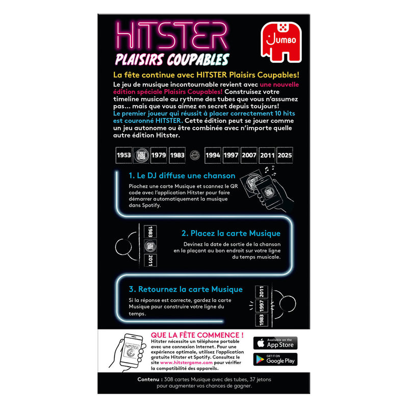 Afbeelding laden in galerijviewer, Hitster jumbo guilty pleasures muziekspel