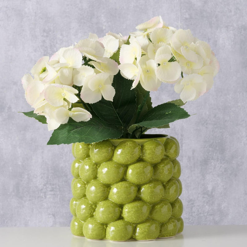 Afbeelding laden in galerijviewer, Boltze home bloempot lime dia16x14cm porselein groen