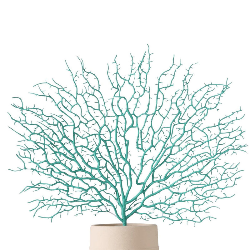Load image into Gallery viewer, Boltze home decoratietak koraal turkoois 46cm