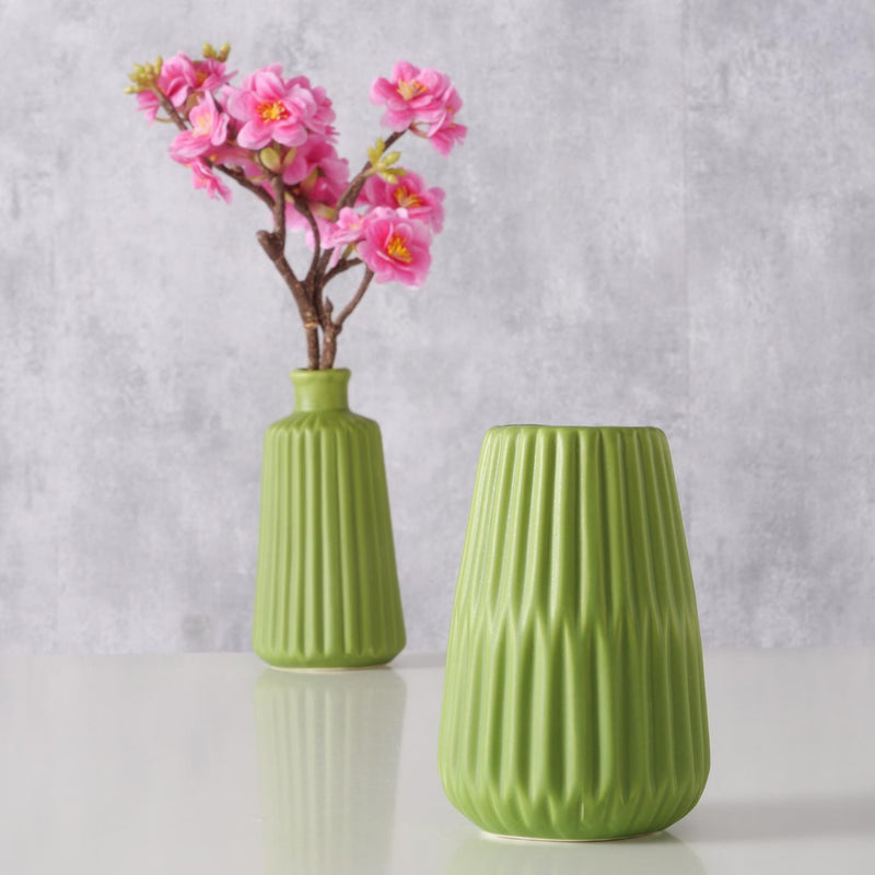 Laden Sie das Bild in Galerie -Viewer, Boltze home vaas esko h17cm groen