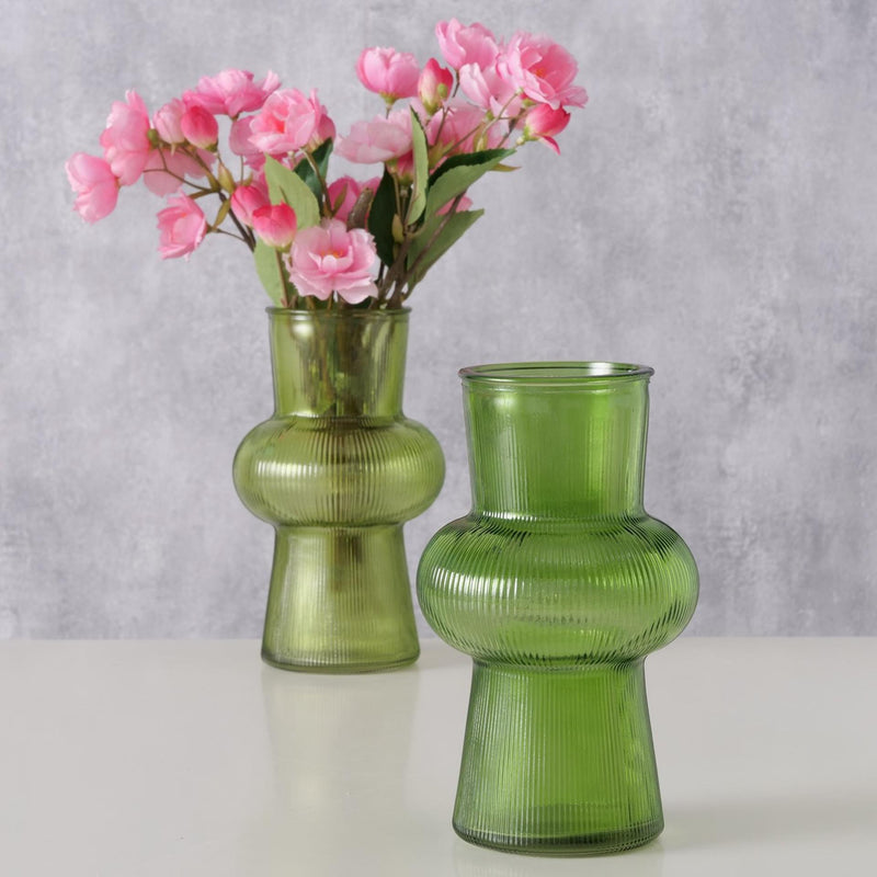 Load image into Gallery viewer, Boltze home vaas glas groen h20cm