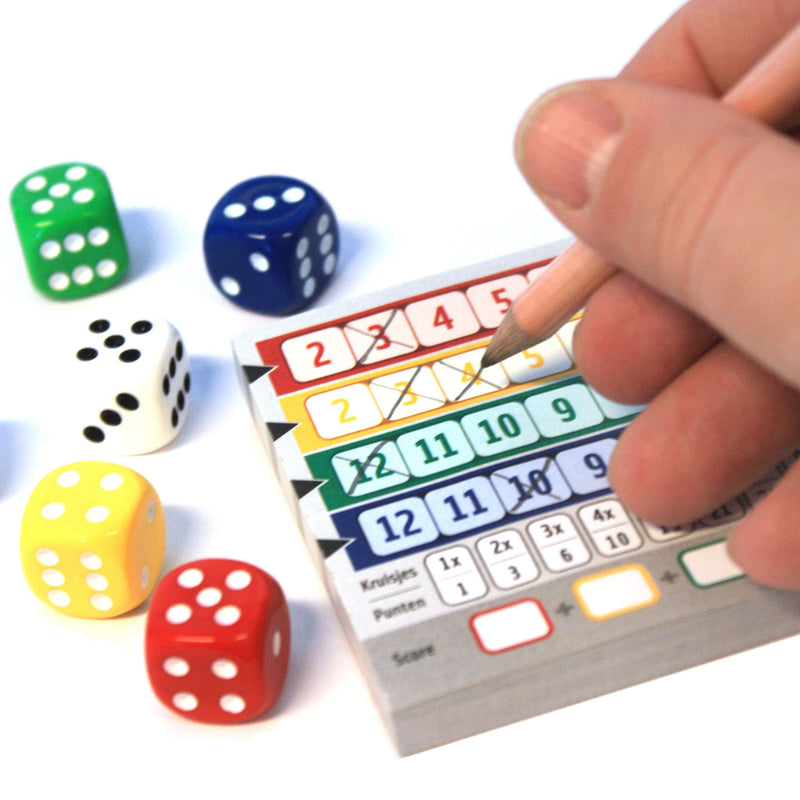 ギャラリービューアに画像をロードする, White goblin games qwixx dobbelspel (nederlands, 2 - 5 spelers, 15 minuten, vanaf 8 jaar)