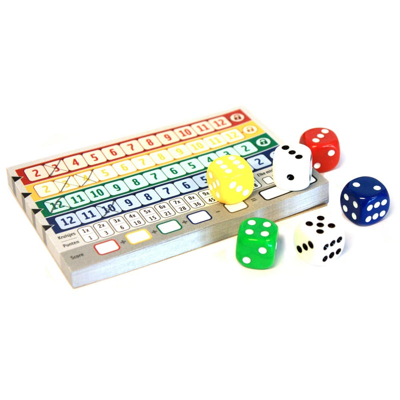 ギャラリービューアに画像をロードする, White goblin games qwixx dobbelspel (nederlands, 2 - 5 spelers, 15 minuten, vanaf 8 jaar)