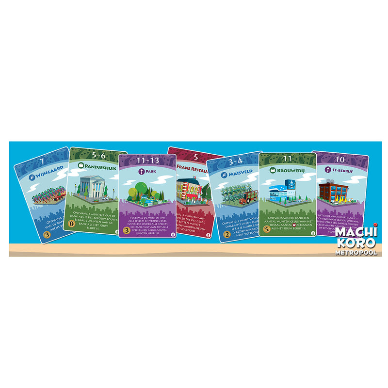 Load image into Gallery viewer, White goblin games machi koro uitbreiding - metropool