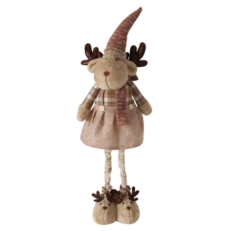 Afbeelding laden in galerijviewer, Boltze home figuur hert kaley bruin 27x30x110cm