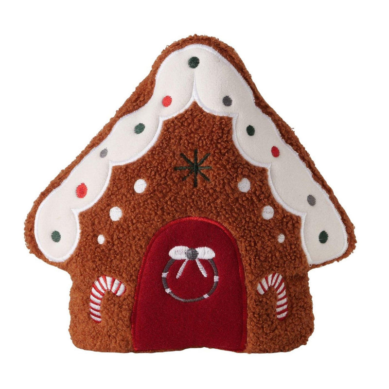 Afbeelding laden in galerijviewer, Boltze home kussen ginger peperkoekhuis 28cm