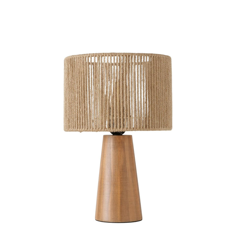 Load image into Gallery viewer, Boltze home tafellamp bruin hout ø22,5cm