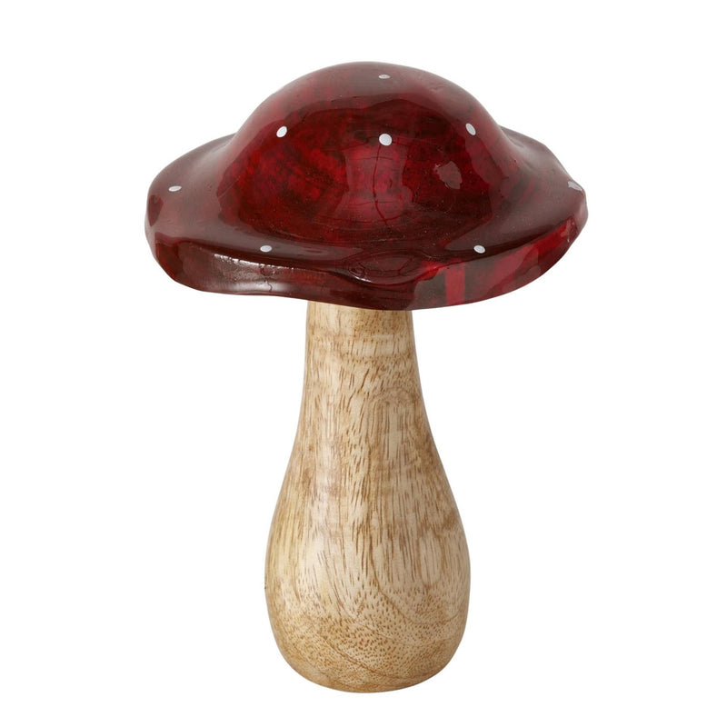 Afbeelding laden in galerijviewer, Boltze home paddenstoel pilo mangohout 10x10x14,5cm