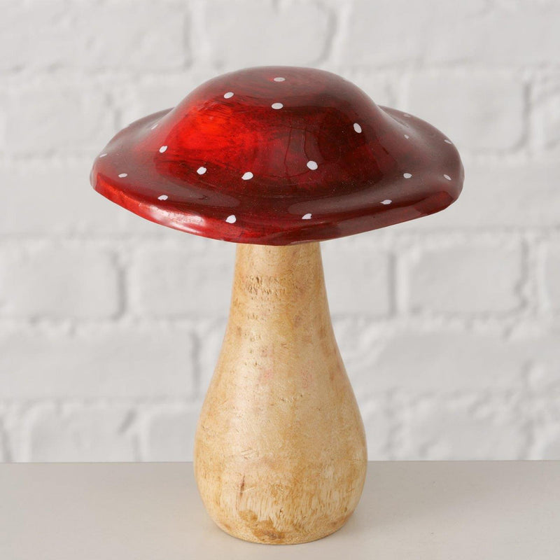Afbeelding laden in galerijviewer, Boltze home paddenstoel pilo mangohout 13x13x15cm